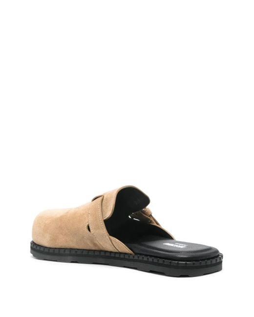 Moschino Natural Suede Mules