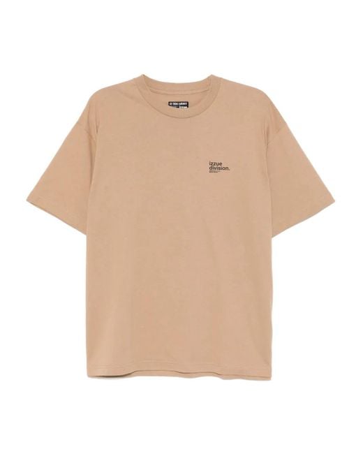 Izzue Natural Logo-Print T-Shirt for men