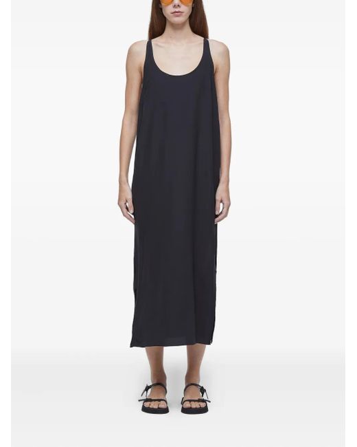 Osklen Black Longui Maxikleid Aus Seide