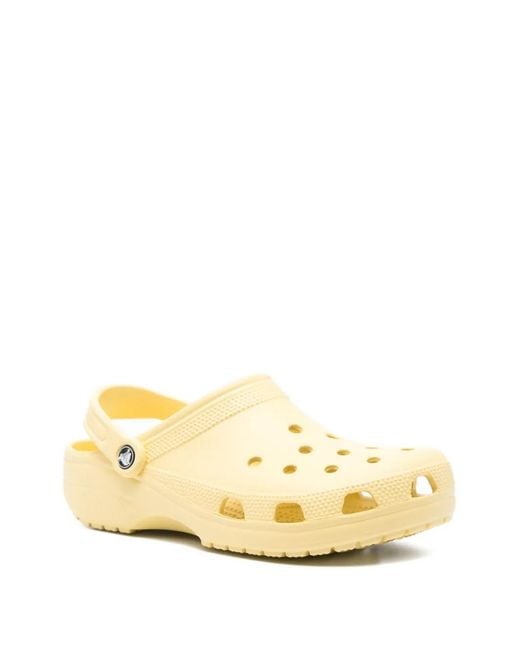 CROCSTM Natural Perforated Heel-Strap Slippers