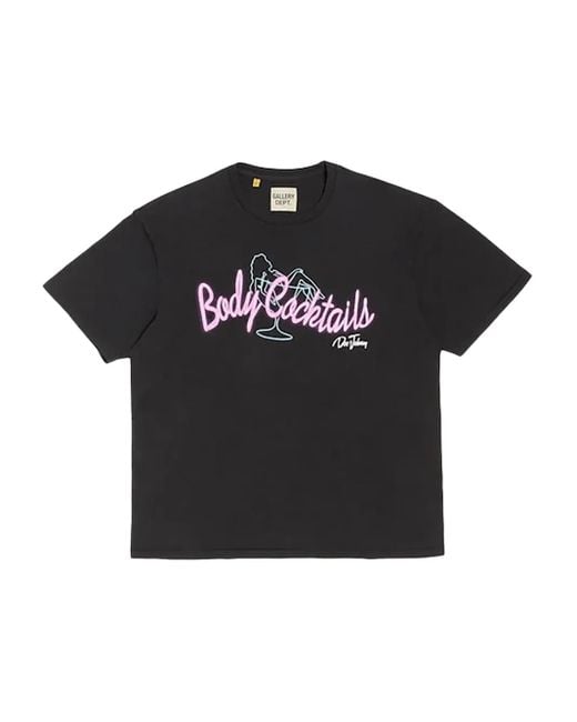 GALLERY DEPT. Black Graphic-Print T-Shirt