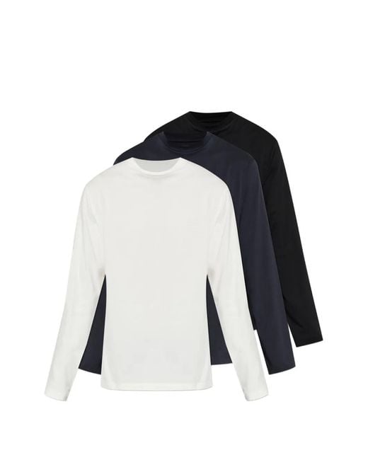 Jil Sander Black T-Shirt À Logo Brodé for men