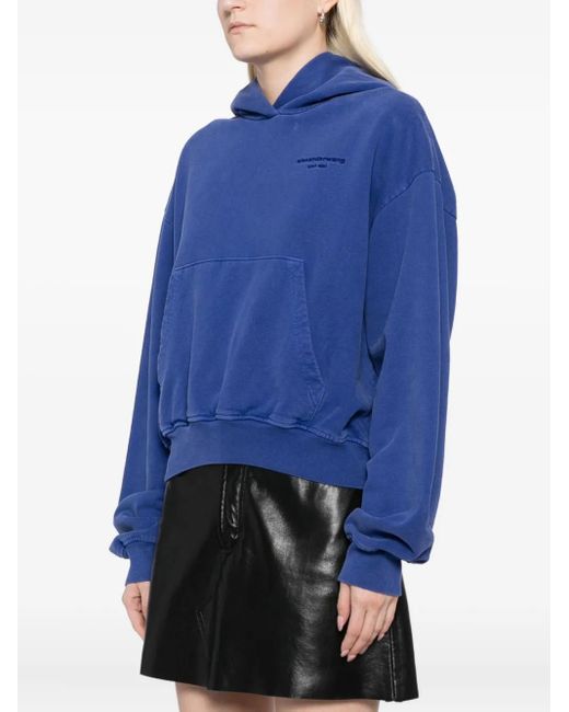 Alexander Wang Blue Bubble Hoodie