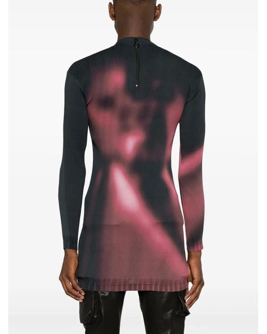 Eytys Red Rhye Ruby Smoke Mock-Neck Dress