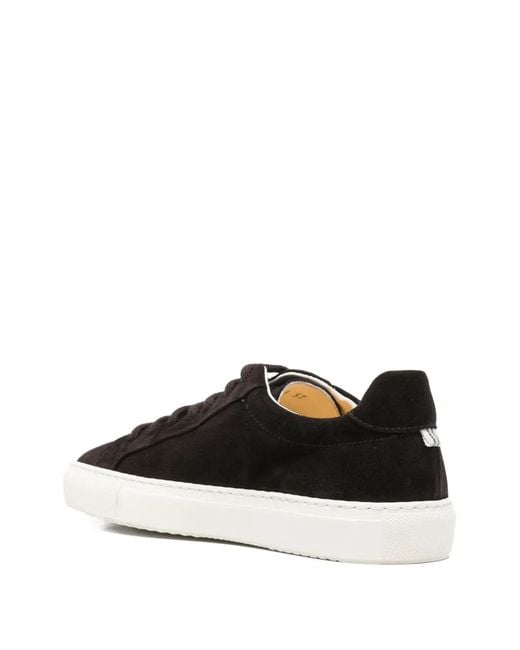Doucal's Black Suede Sneakers