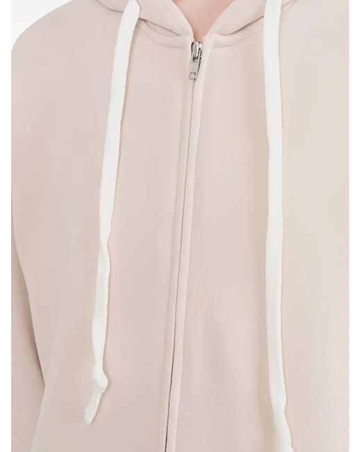 Comme des Garçons White Zip-Up Hoodie for men