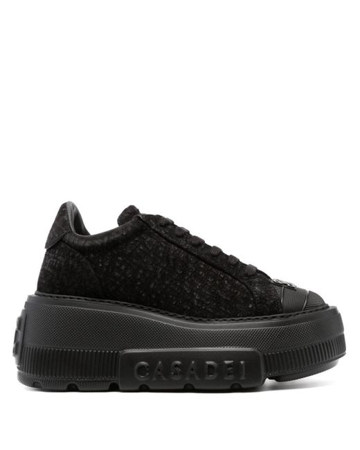 Casadei Black Nexus Platform Sneakers