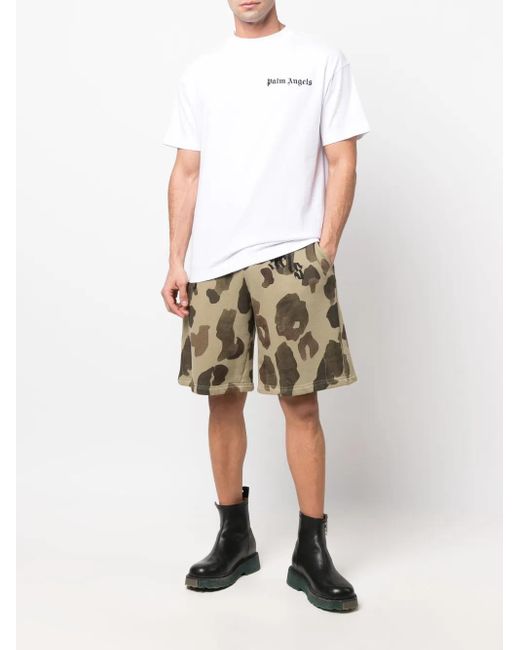 Palm Angels Black T-shirts And Polos Red for men