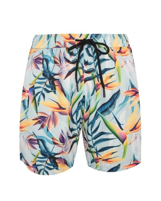 Mauna Kea Blue Printed Shorts for men