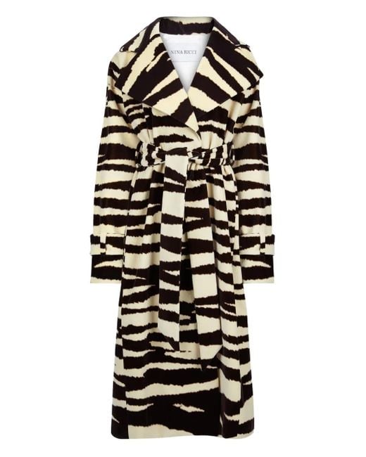 Nina Ricci Jas Met Zebraprint in het Black