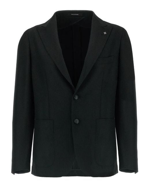 Tagliatore Sakko mit steigendem Revers in Black für Herren