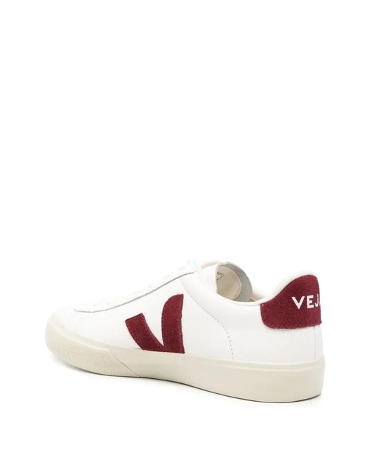 Veja Pink Campo Logo-Patch Sneakers