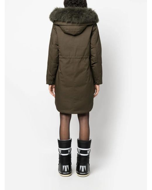 Woolrich Green Military Parka Coat