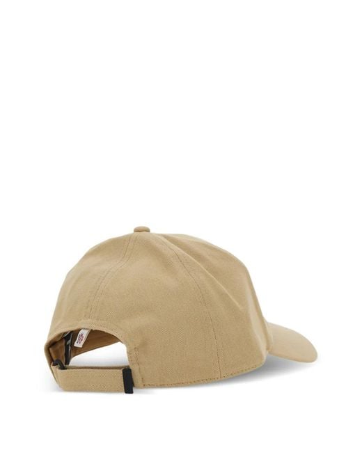 Moncler Natural Logo-Patch Baseball Cap for men