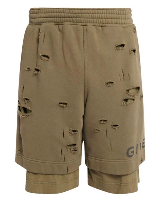 Givenchy Natural Hole Board Shorts for men