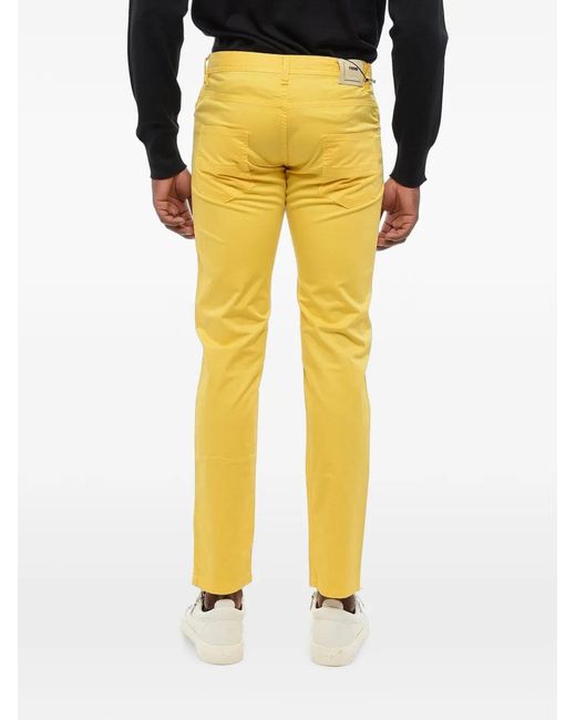 Corneliani Yellow Id Five-Pocket Trousers for men