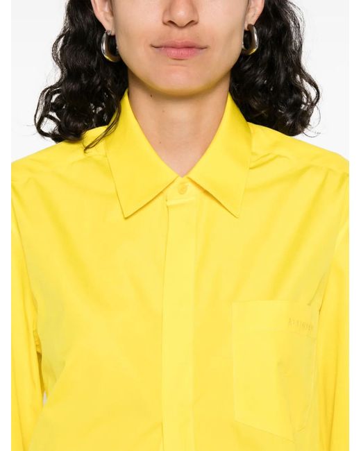 ALAINPAUL Yellow Cotton Shirt