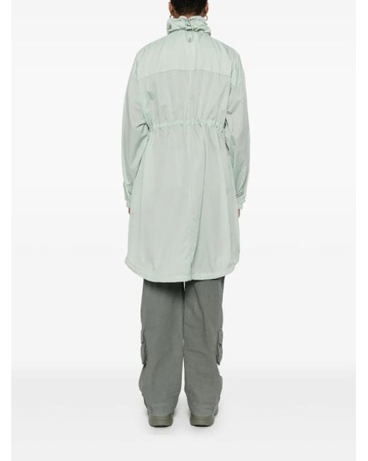 Add Green Logo-Embroidered Coat