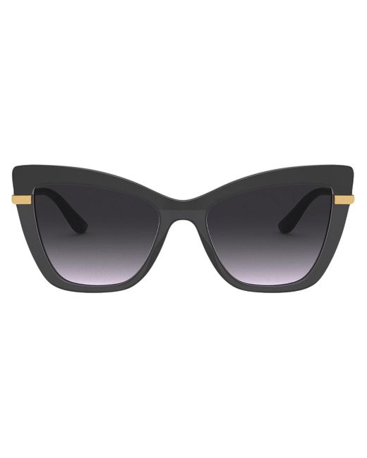 Dolce & Gabbana Black Cat-eye Frame Sunglasses