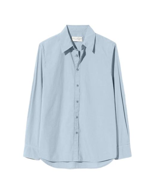 Nili Lotan Blue Raphael Button-Down Shirt