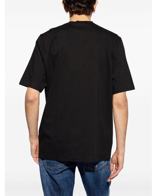 T-shirt en coton à imprimé graphique DSquared² pour homme en coloris Black