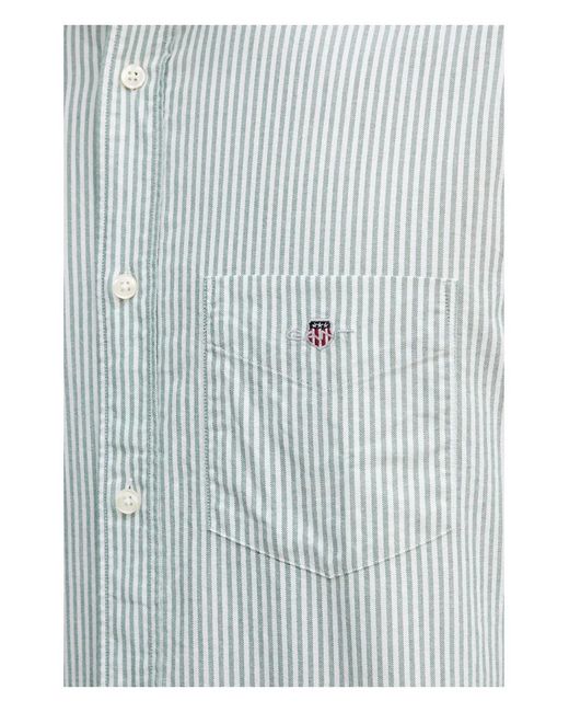 Gant Blue Pocket Striped Shirt for men