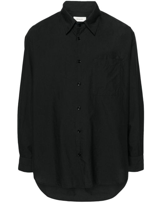 Lemaire Black Double-pocket Shirt for men