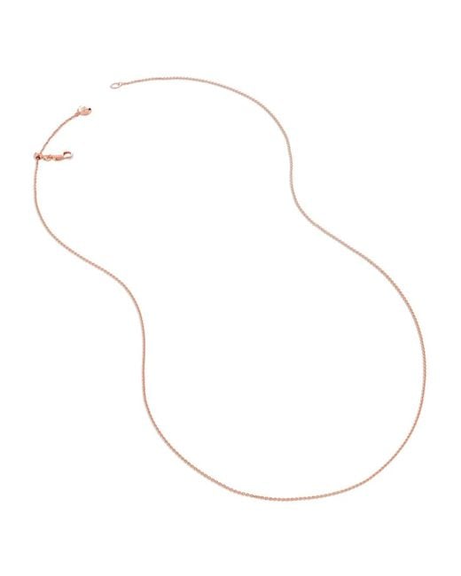 Monica Vinader White Fine Chain Necklace