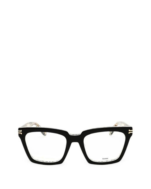 Marc Jacobs Black Rectangle-Frame Glasses