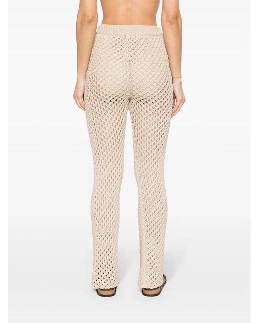 Alanui Natural A Love Letter To India Macramé Trousers