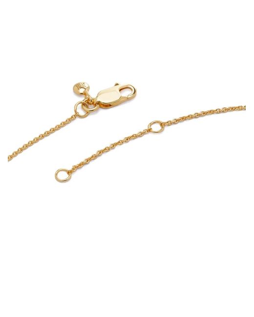 Monica Vinader Natural 18Kt Recycled Vermeil Birthstone Diamond Pendant Necklace