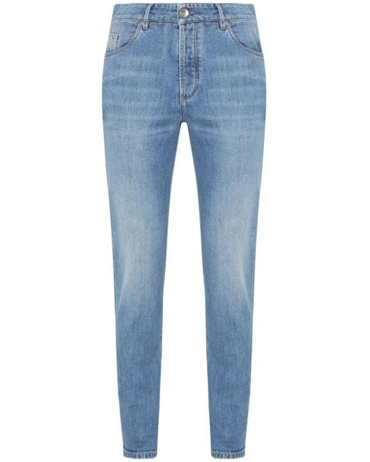 メンズ Brunello Cucinelli ストレートジーンズ Blue
