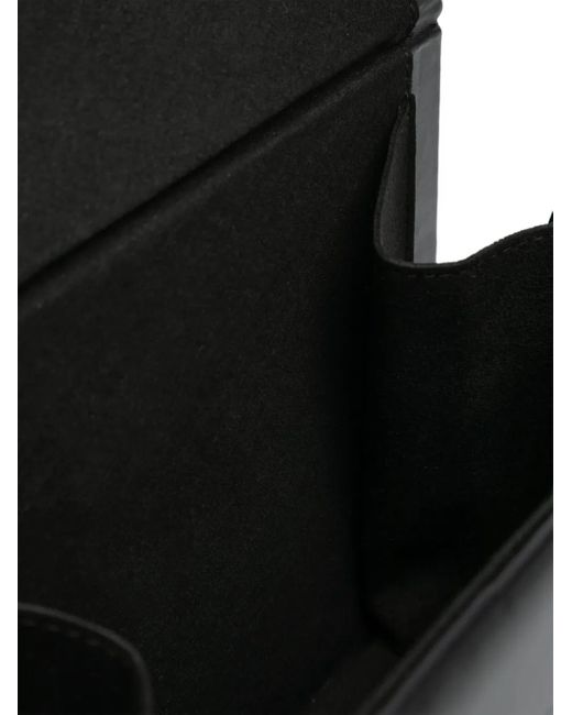HELIOT EMIL Black Arenite Leather Shoulder Bag