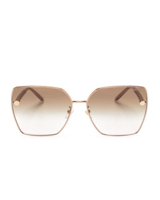 Versace Natural Oversize-Frame Sunglasses