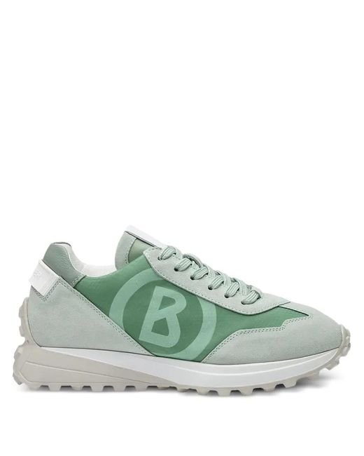 Bogner Green Logo-Detail Low-Top Sneakers
