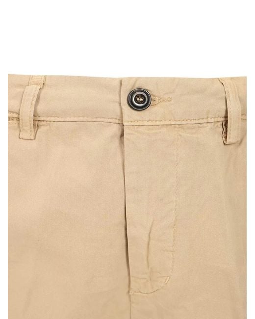 Al Duca D'aosta Natural Pleated Turn-Up Shorts for men