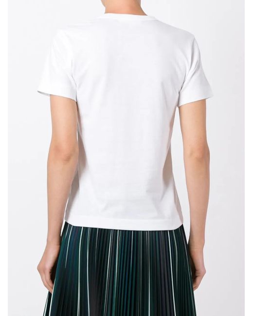 COMME DES GARÇONS PLAY Green Logo-Print T-Shirt