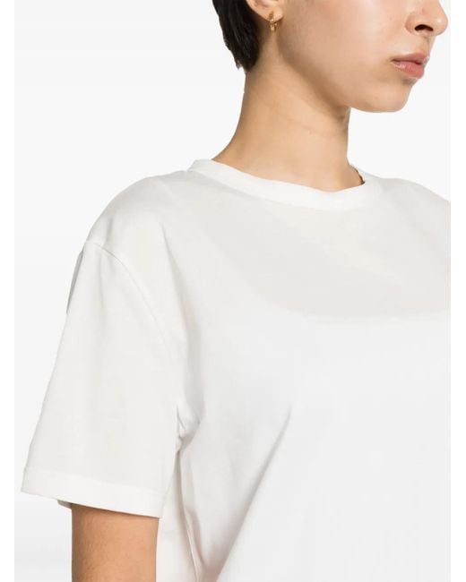 T-Shirt Con Inserti di Fabiana Filippi in White