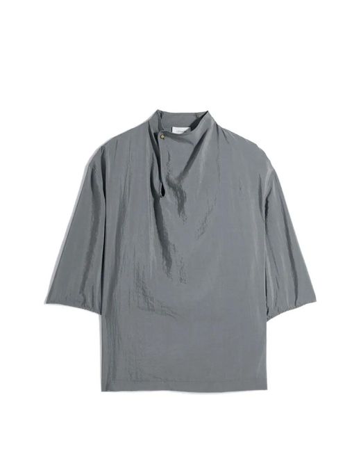 Lemaire Gray Soft Collar Top