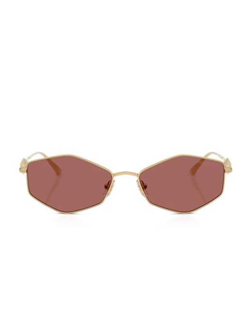 Jimmy Choo Pink Geometric-Frame Sunglasses