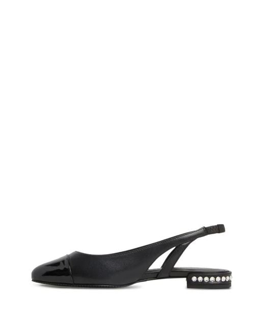 Stuart Weitzman Black Crystal Slingback-Pumps
