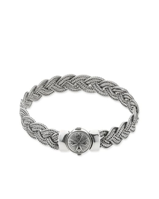 Bracciale Piatto Intrecciato di Emanuele Bicocchi in Metallic