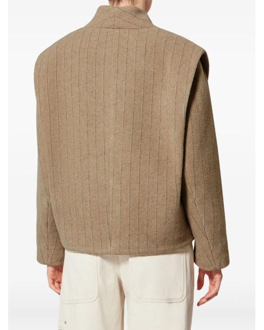 Isabel Marant Natural Dyogo Pinstripe-Pattern Jacket