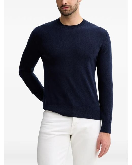 Benetton Blue Round-Neck Sweater for men