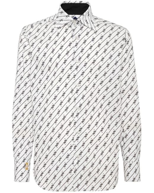 Camicia con smonogramma di Billionaire in White da Uomo