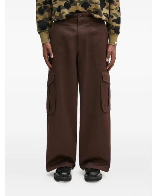 メンズ KENZO カーゴパンツ Brown