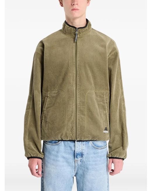 Adidas Green Reversible Corduroy Jacket for men