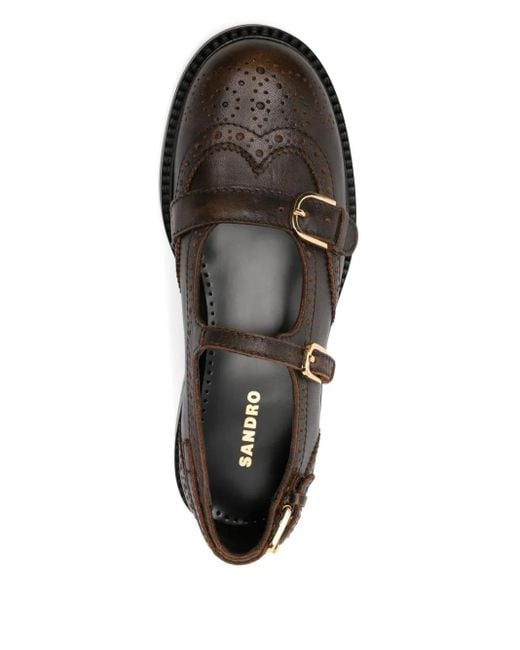Sandro Brown Loafer Mit Budapestermuster