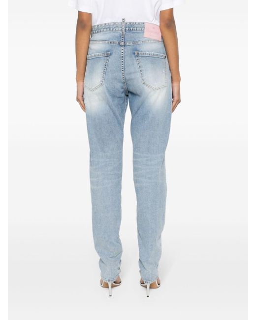 DSquared² Blue 642 Tapered-leg Jeans