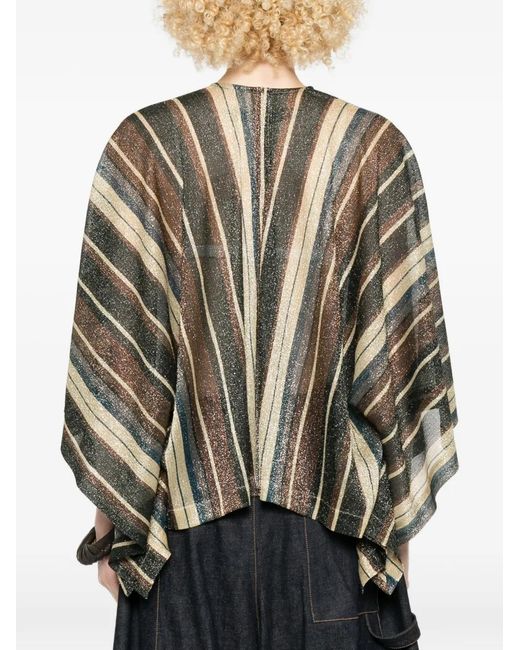 Siyu Brown Caftan Zoe À Rayures